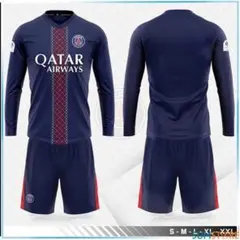 サイズL、PSG サッカーウェア 長袖・ショートパンツセット