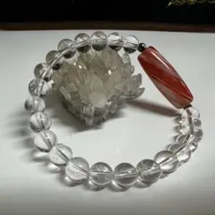 瑪瑙天珠 × 水晶 ブレスレット