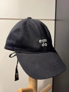 EMODA バックリボンロゴキャップ ブラック