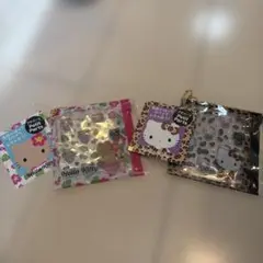 サンリオ　プチパーツ　キティー　日焼け　ヒョウ柄シールセット