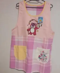 ロッツォ　エプロン　大人用　保育士　介護士　M-L　トイストーリー