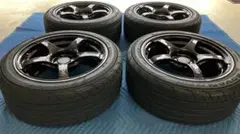 【〜9/19特典付】極美品ADVAN TC-4 17インチ4穴PCD98アバルト 9/19特典付】極美品ADVAN TC-4 17インチ4穴PCD98アバルト