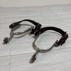 〇ウエスタンブーツ スパー 拍車 ヴィンテージ カウボーイ 乗馬①