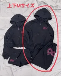 9090girl Logo Glitter セットアップ M