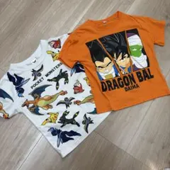ポケットモンスター&ドラゴンボール Tシャツセット 110 2枚セット