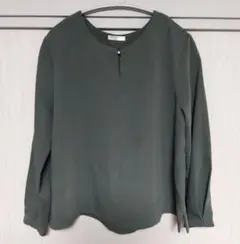 GLACIER ハニーズ レディース ブラウス L グリーン くすみカラー