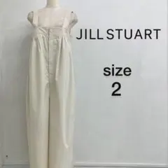 JILL STUART コットンナイロンギャザーサロペット エクリュ サイズ2のサムネイル