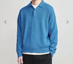 L 新品同様 25ss H BEAUTY&YOUTH ツイストコットン ポロカラ