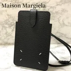 未使用品✨メゾンマルジェラ スマホショルダーバッグ ブラック 4ステッチ ポーチ