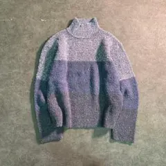 6AS2【ヴィンテージ】グラデーションカラー　ざっくりニット　古着used