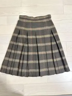 ELLE PLANETE レディース スカート チェック柄 ウール