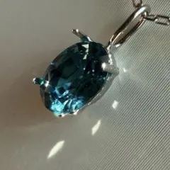 ノースポールジェンセンブルーオブシディアン＆アクアマリンラディアントハート ノース様専用ポールジェンセンブルーオブシディアン＆アクアマリン
