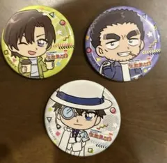 コナンランド限定　オリジナル　缶バッジ　怪盗キッド　伊達　萩原
