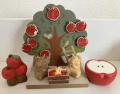 ナチュラルキッチン　りんご　リス　秋　セット