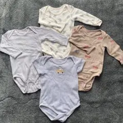 tete a tete メッシュボディ肌着ロンパース 70cm 4枚セット