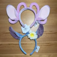 ディズニー カチューシャ スティッチ エンジェル ピンク 美品 廃盤