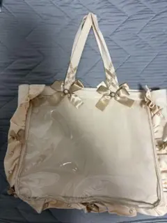 ザッカマート 痛バ フリルトート A3 ベージュ