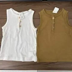 H&M タンクトップ　2枚セット　4-6m 68cm