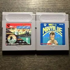 ゲームボーイ ソフト　海戦ゲーム　レーダーミッション　ネイビーブルー