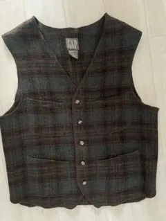 GAP 古着　チェックベスト