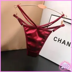 NA398 セクシーランジェリー Tバック サテン ショーツ 光沢のサムネイル