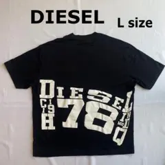 DIESEL ビッグロゴ 半袖Tシャツ L 黒 オーバーサイズ バックプリント
