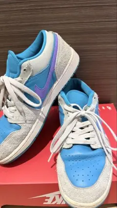 Nike スエード レザー スニーカー 青紫