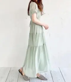 epimi e'pimmy 前後２wayレースアップティアードワンピースのサムネイル