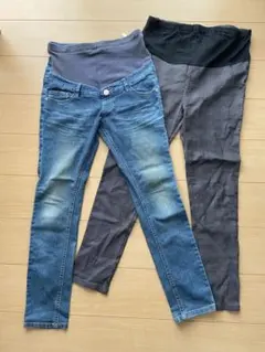 マタニティパンツ2枚セット