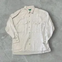 90s 00s ヴィンテージ 開襟シャツ リネン 希少 Ralph Lauren