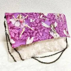 2wayショルダーバッグ ファー　アンティーク　クラッチバッグ　海外