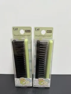 [新品] すみっこぐらし　折りたたみブラシ　可愛い　グリーン 2本のサムネイル