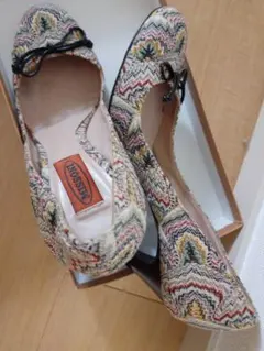 レア MISSONI ミッソーニ 37 柄パンプス ブラウンのサムネイル