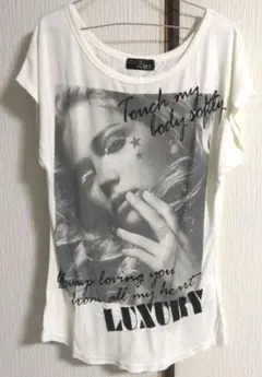 CECIL McBEE フォトプリント 半袖Tシャツ　平成ギャルのサムネイル