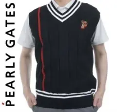 PEARLY GATES ｜ニットベスト Vネック ベージュ ピンク M｜春秋 - メルカリ