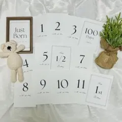 マンスリーカード ニューボーンフォト