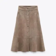 ZARA フェイクスエードスカート