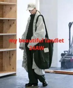 【20AW my beautiful landlet 先染めビッグフードコート】 20AW my beautiful landlet 先染めビッグフードコート】 - メルカリ