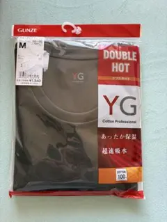 残り1枚　GUNZE YG クルーネックTシャツ M チャコールグレー