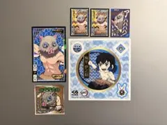 嘴平伊之助　シール　6点セット　鬼滅の刃