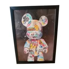 3D絵 ベアブリック MOSCHINO スケボー 絵画 アート パネル 立体絵