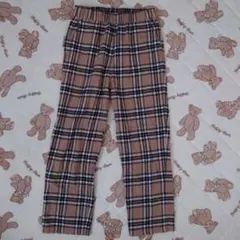 チェック柄パンツレディース
