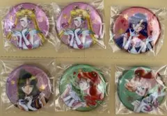 セーラームーン 缶バッジセット 6種類　オーロララメ缶バッジ