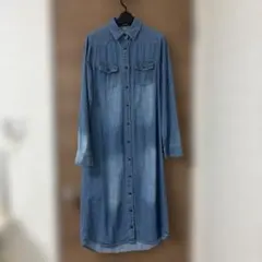 ダンガリーシャツワンピース