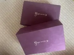 Yoga works ヨガブロック 2個セット バーガンディ