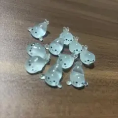 アザラシ ミニチュア 蓄光 フィギュア 10個セット