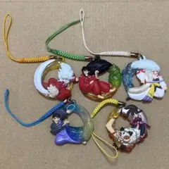 犬夜叉　値付けストラップ5点