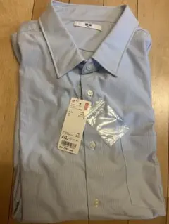 新品未使用UNIQLO ドライイージーケアコンフォートストライプシャツ 4XLのサムネイル