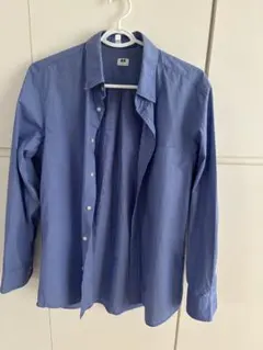 UNIQLO ボタンアップシャツ M 青