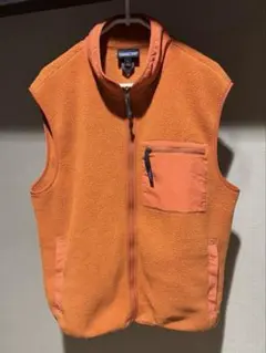 極美品 patagonia シンチラ フリース ベスト オレンジ XL 2024のサムネイル
